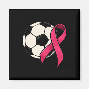 Brustkrebs-Bewusstsein Fußball Byll Rosa Band  Magnet
