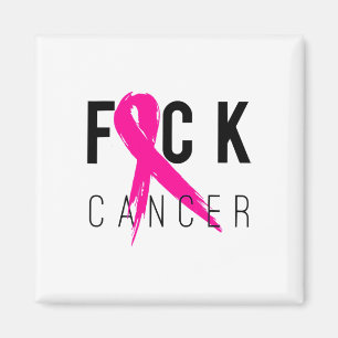 Brustkrebs Bewusstsein Geschenk Retro gestört 2 Magnet