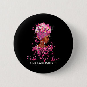 Brustkrebs Bewusstsein Glaube Hoffnung Liebe Butte Button