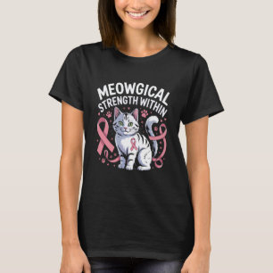 Brustkrebs-Bewusstsein Haustier Katzenliebhaber Ki T-Shirt