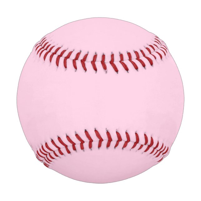 Brustkrebs-Bewusstsein hellrosa Farbe Baseball (Vorderseite)