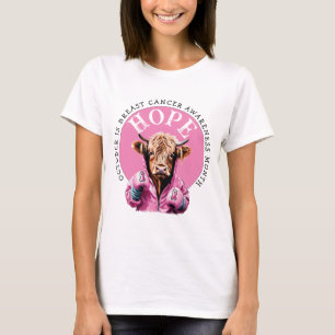 Brustkrebs-Bewusstsein HOPE T-Shirt