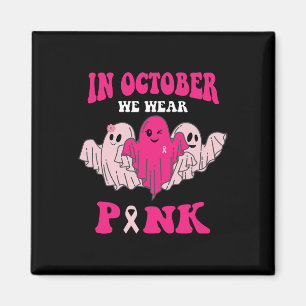 Brustkrebs-Bewusstsein im Oktober tragen wir Pink  Magnet