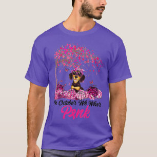 Brustkrebs-Bewusstsein im Oktober tragen wir Pink  T-Shirt