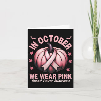 Brustkrebs-Bewusstsein im Oktober tragen wir rosa Karte