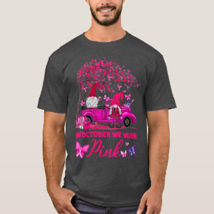 Brustkrebs-Bewusstsein im Oktober tragen wir rosa T-Shirt