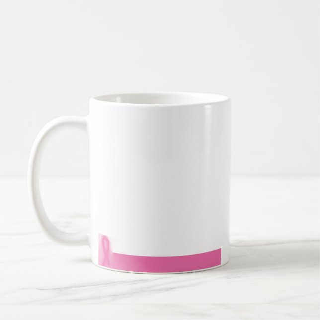 Brustkrebs-Bewusstsein Kaffeetasse (Links)