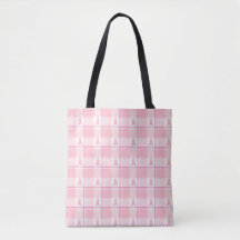 Brustkrebs-Bewusstsein Karo-Tasche, Rosa