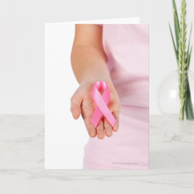 Brustkrebs-Bewusstsein Karte (Vorderseite)