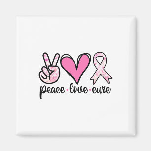 Brustkrebs-Bewusstsein Kostüm Pink Peace Liebe Cu Magnet