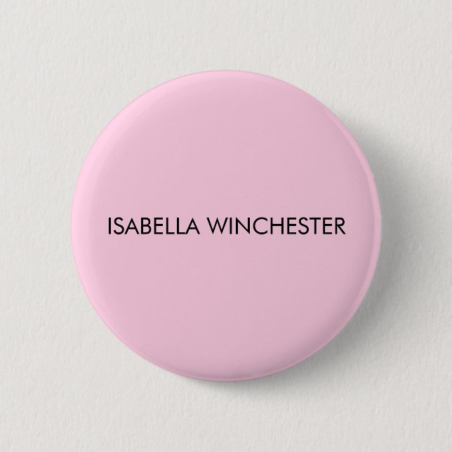 Brustkrebs-Bewusstsein Monat leicht rosa Brust Button (Vorderseite)