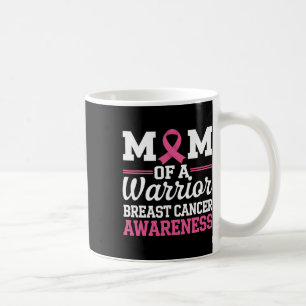 Brustkrebs-Bewusstsein Monat Mama eines Krieger-Bu Kaffeetasse