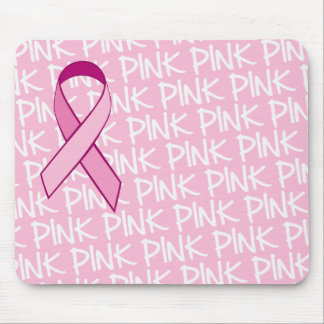 Brustkrebs-Bewusstsein Mousepad - rosa Band