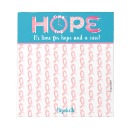 Brustkrebs-Bewusstsein Personalisiert Notepad Notizblock