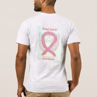 Brustkrebs-Bewusstsein Pink Ribbon Angel T-Shirt