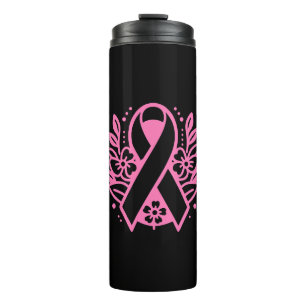 Brustkrebs-Bewusstsein Pink Ribbon Thermosbecher