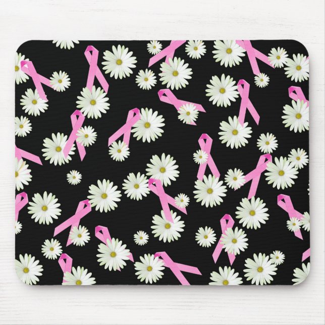 Brustkrebs-Bewusstsein Pink Ribbons Mousepad (Vorne)