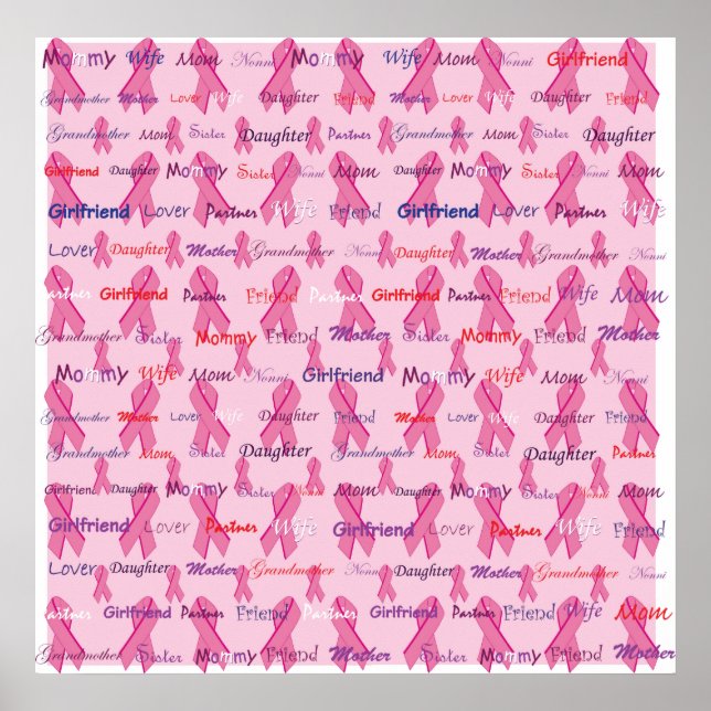 Brustkrebs-Bewusstsein Poster (Vorne)