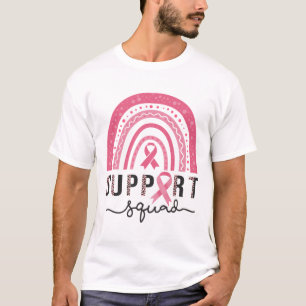 Brustkrebs-Bewusstsein Rainbow Rosa Leopard T-Shirt