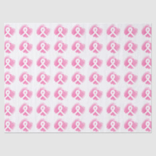 Brustkrebs-Bewusstsein Ribbon Wasserfarbe Seidenpapier