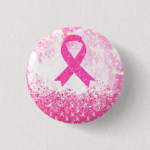 Brustkrebs-Bewusstsein Rosa Band Button