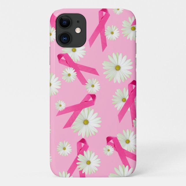 Brustkrebs-Bewusstsein rosa Band Case-Mate iPhone Hülle (Rückseite)
