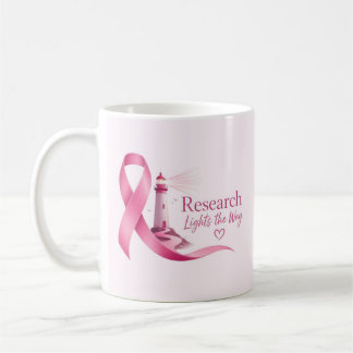 Brustkrebs-Bewusstsein Rosa Band Forschung Kaffeetasse