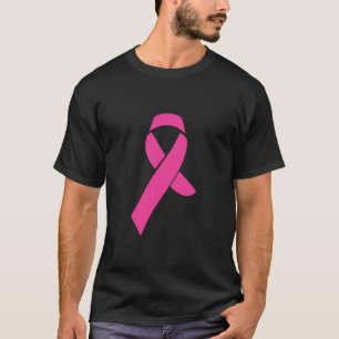 Brustkrebs Bewusstsein rosa Band I Tragen rosa T-Shirt