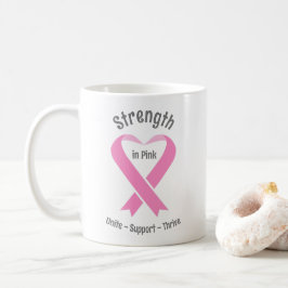 Brustkrebs-Bewusstsein Rosa Band Kaffeetasse