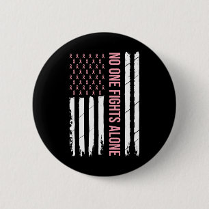 Brustkrebs-Bewusstsein Rosa Band USA Amerikanisch Button