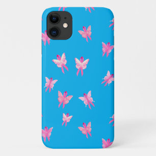 Brustkrebs-Bewusstsein rosa Bandschmetterling Case-Mate iPhone Hülle