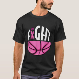 Brustkrebs-Bewusstsein Rosa Basketball Tee