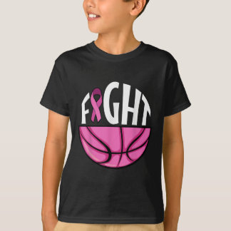 Brustkrebs-Bewusstsein Rosa Basketball Tee
