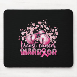 Brustkrebs Bewusstsein rosa Boxhandschuhe Krieger Mousepad