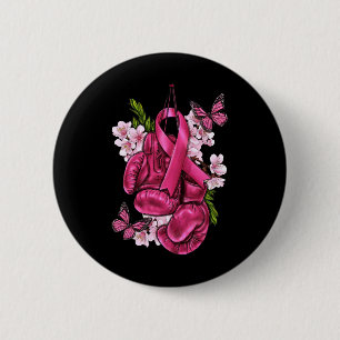 Brustkrebs Bewusstsein rosa Boxhandschuhe Rosa Ri Button