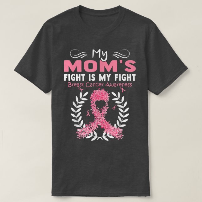 Brustkrebs Bewusstsein rosa Mama Daughter W T-Shirt (Design vorne)