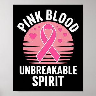 Brustkrebs Bewusstsein Rosa Oktober. Brustkrebs Poster