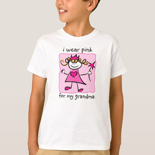 Brustkrebs-Bewusstsein: Rosa Prinzessin T-Shirt (Vorderseite)