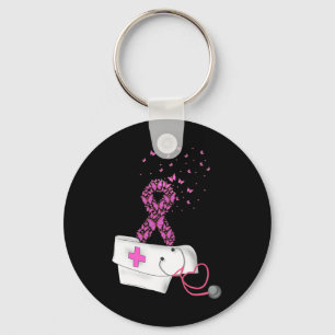 Brustkrebs Bewusstsein rosa Ribbon Stethoscope Gi Schlüsselanhänger