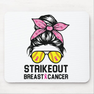 Brustkrebs-Bewusstsein Softball-Mama Frauen Mousepad