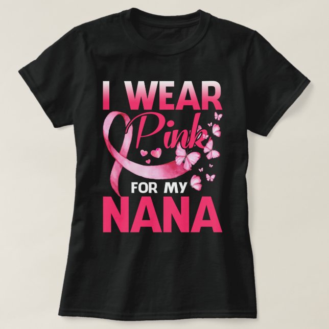 Brustkrebs-Bewusstsein trage ich rosa für meine NA T-Shirt (Design vorne)