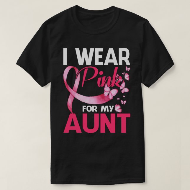 Brustkrebs-Bewusstsein trage ich rosa für meine Ta T-Shirt (Design vorne)