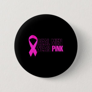 Brustkrebs-Bewusstsein wahre Männer tragen Pink Button