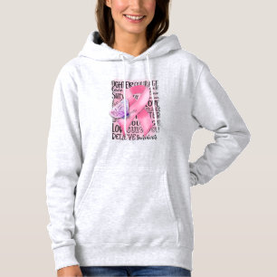 Brustkrebs-Bewusstsein Womens Hoodie