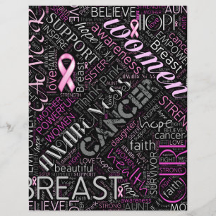 Brustkrebs-Bewusstsein Word Cloud-ID261