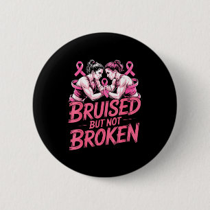 Brustkrebs-Bewusstsein Wrestling-Fan Wrestler Button