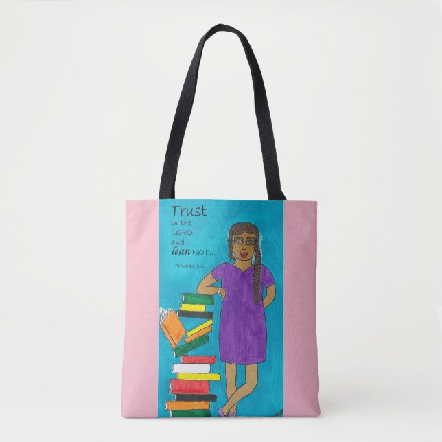 Brustkrebs-Bewusstseinhispanic-Mager-nicht Tasche (Vorderseite)