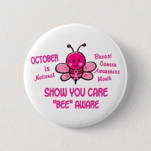 Brustkrebs-Bewusstseins-Monat Button
