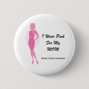 Brustkrebs-Bewusstseins-Monat Button