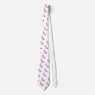Brustkrebs-Bewusstseins-Rosa-Band-Ferse Krawatte